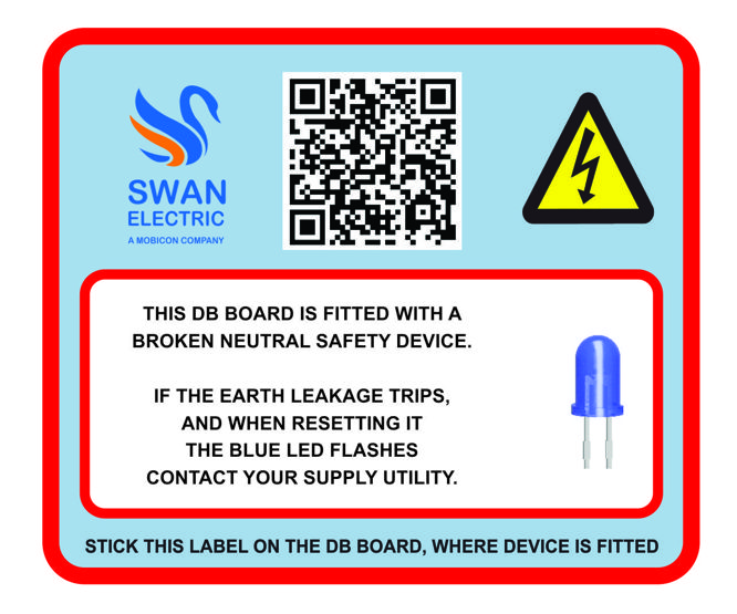 BNSD-BL-01 - REFLECTIVE LABEL FOR BNSD DB BOARD