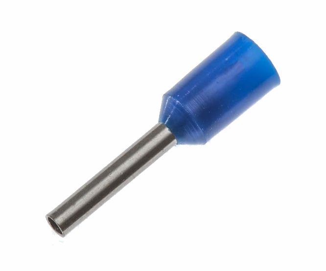SG57707F-BL - BOOT LACE TERMINAL BLUE 1.2x1.5x8