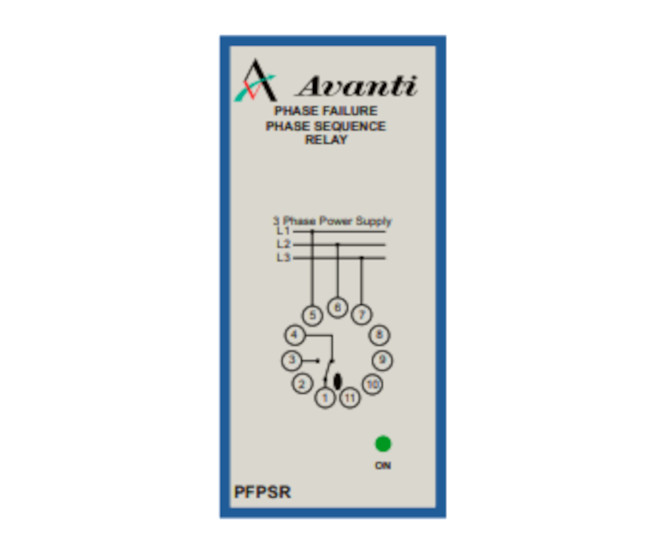 AV-PFPSR-400V - PHASE FAILURE PHASE SEQUENCE RELAY